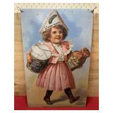 Heinz Metal sign w/ Girl Carrying Products