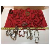 Lot of metal cookie cutters