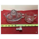 Vintage Sunkist  oranges-lemons juicer, chipped &