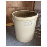 20 gallon crock, little rough on top as shown