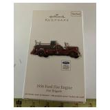 Hallmark 1936 Ford Fire Engine, Ornament NIB