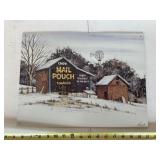 Metal Mail Pouch Tobacco sign, 16 x 12