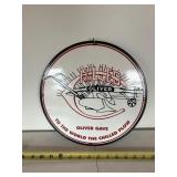 Oliver chilled plow porcelane sign 12' round