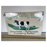 Spring Valley Dairy, 11 x 16, metal sign