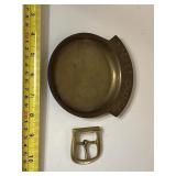 Pocket Change tray & buckle, possibly brass