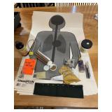 Lot of Gun Related Items includes, target, cleaner