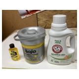 Goo gone, gojo towels, arm & hammer cleaner