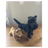 Scottie dog, 16" tall & Lion