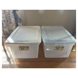 2 x Sterilite 58qt storage tote