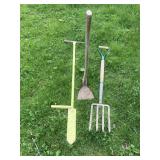 Adz, edger, potato fork