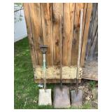 Roofing shovel, 2 square shovels
