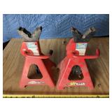 Pair 3 ton jack stands