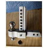 Aluminum truck/trailer hitch, no key