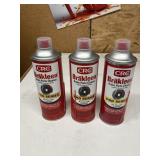 3 large cans brake cleaner