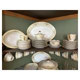 Vintage Meito Procelain China, floral w/gold