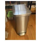 Stainless foot operated Grabage Can 11 x 18 x24