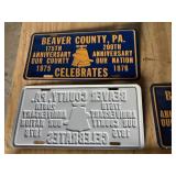 3 aluminum beaver county anniversary license