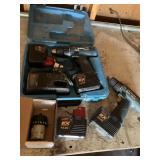 2 Bosch drills, 1 case, charger untested