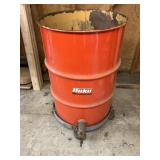 55 gal barrel on dolly, valve on bottom