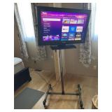 Sony  32" LCD Digital Color tv on rolling stand,