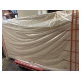4ft x 8ft x 3/4 oak plywood, looks finished on