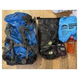 Belvie 70L Adjustable backpack w/ 20waterproof bag