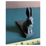 Rabbit door stop, heavy, steel/cast iron