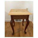 small  wooden table 17x17 x 22