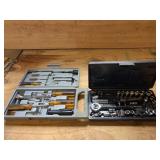 1/4 & 3/8 drive socket set, nut driver