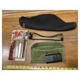 Case Gun Cleaning kit, Scope carrier & caps, also
