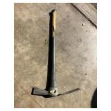 Mattock with fiberglass handle