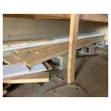 Wood Lap siding & lumber under shelf, about 8ft