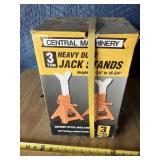 New set 3 ton jack stands in box