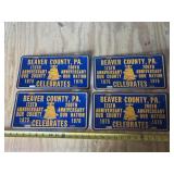 4 aluminum beaver county anniversary license