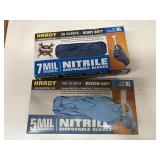 2 boxes XL nitrile gloves, almost full