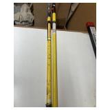 2 telescoping poles 4ft to 8ft