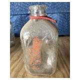 Valley view farm dairy 1/2 gallon milk bottle,