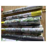 13 new rolls wall paper 2 open rolls