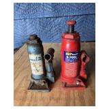 2 hydraulic jacks, 4 & 6 ton