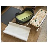 Baby items includes change pad, rocker &