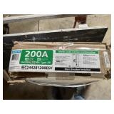 200 amp meter load center combination new in box