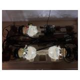 Set of 3 Snowmen Lights w/sheppard hooks,works