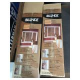 Cork board, blends blinds, political signs