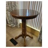 Wooden 30" round Table, 22x22 base x 42 tall