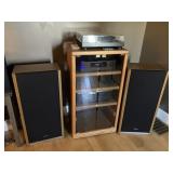 Stereo - Receiver w/ remote, Sony CD player, holds