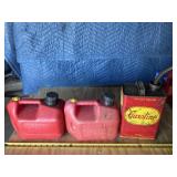 (3) 1 gallon gas cans