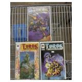 Valiant Turok Dinosaur Hunter #1 foil cover, 4, 5