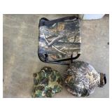 Field & Stream Heat-a-Seat & stool, Camo