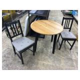 Table  34 x 30 & 2 Chairs 16 x 19 x 36