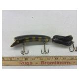 vintage Tony Burmek "Secret Bait" jointed musky